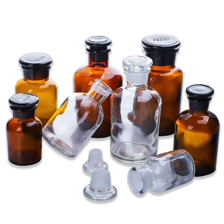 GL45 square bottles easier handle clear